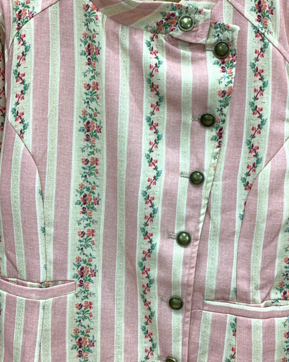 Vintage Floral Stripe Jacket - Zilvina
