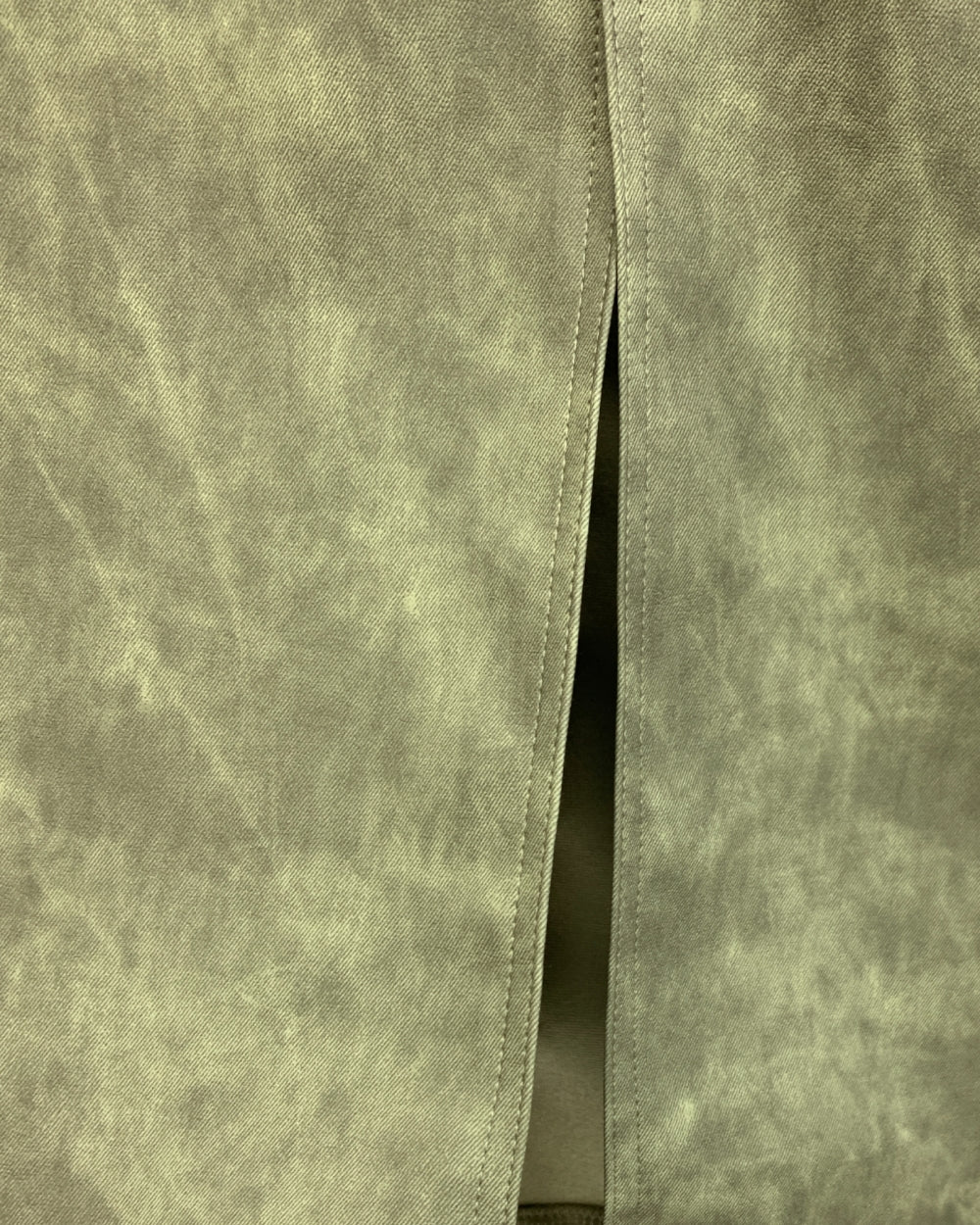 Washed Faux Leather Straight Skirt - Zilvina
