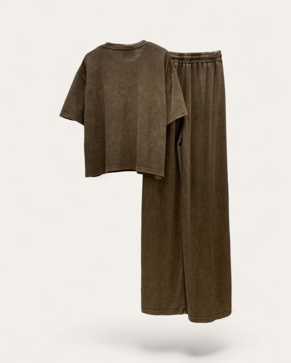 Washed Lounge T-Shirt & Pants Set - Zilvina