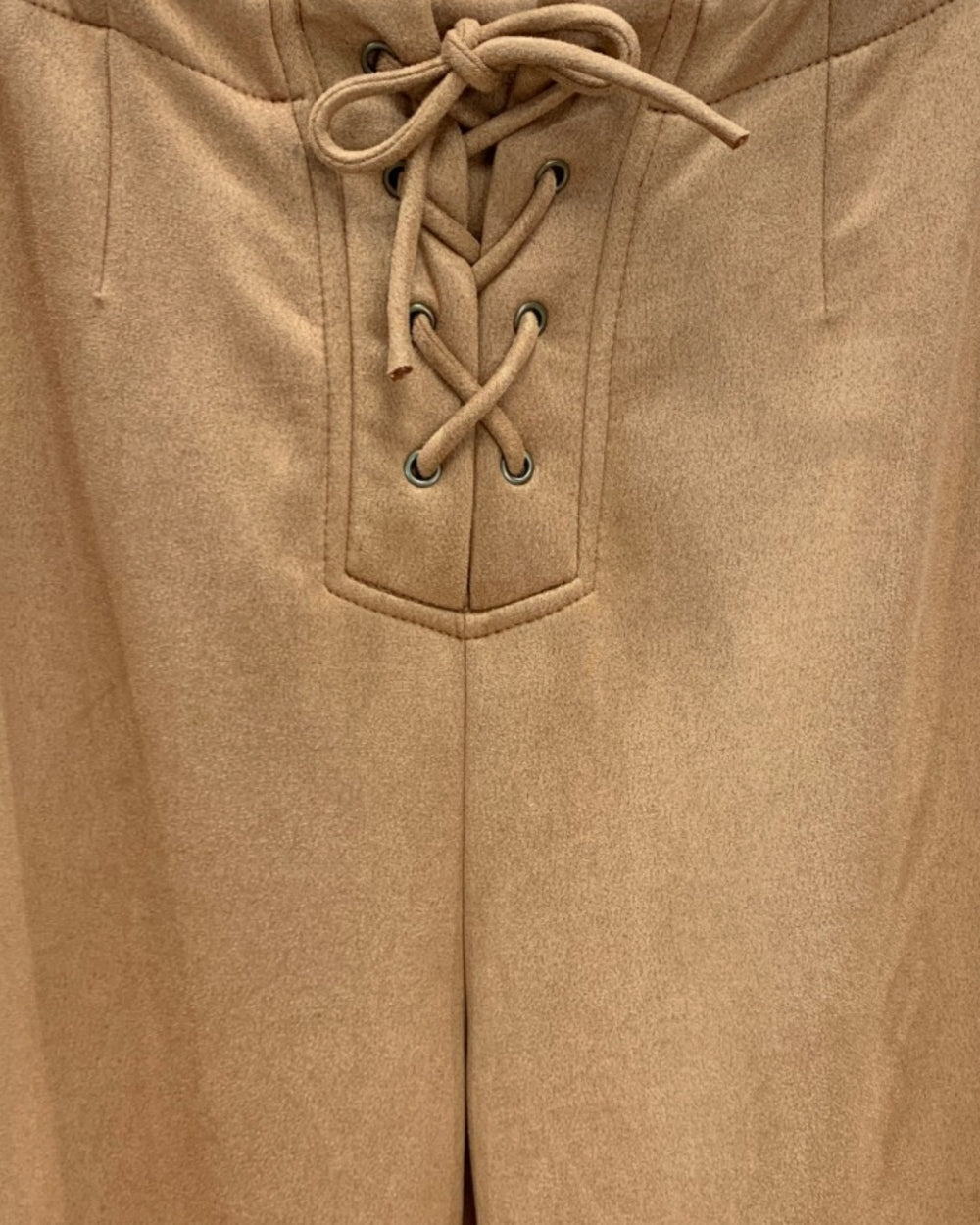 Western Fringe Lace-Up Pants - Zilvina