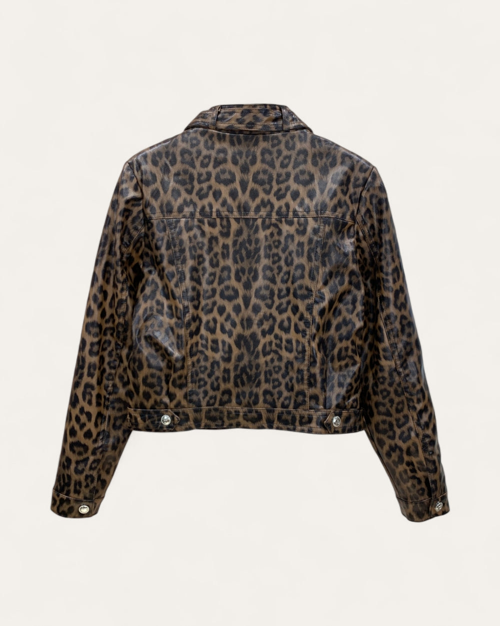 Wild Ride Leopard Faux Leather Jacket - Zilvina