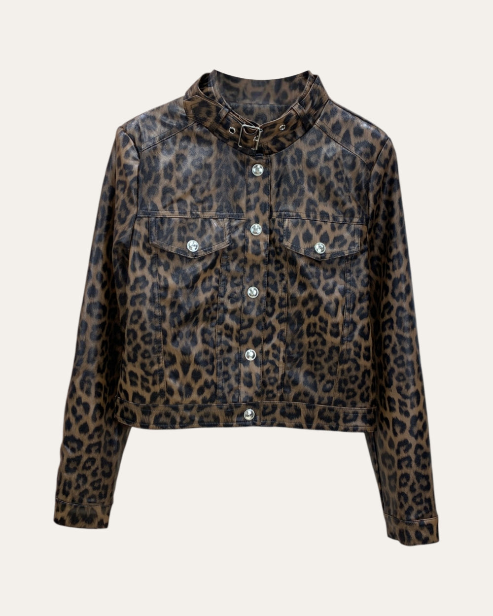 Wild Ride Leopard Faux Leather Jacket - Zilvina